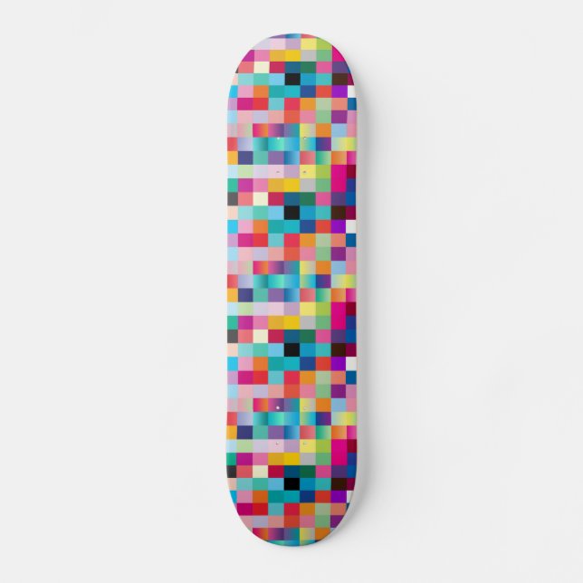Multi Colored Design Skateboard Deck (Front)