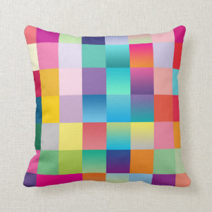 multi colored throw pillows