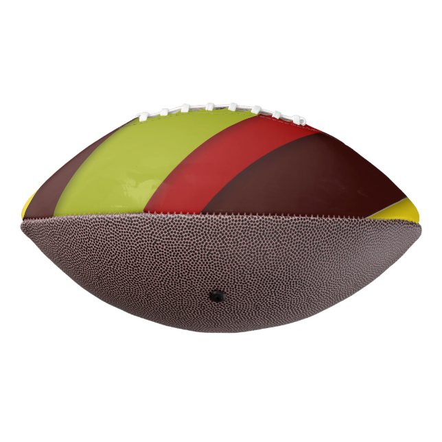 Multi-Colored Diagonal Stripes Football (Rotated 270)