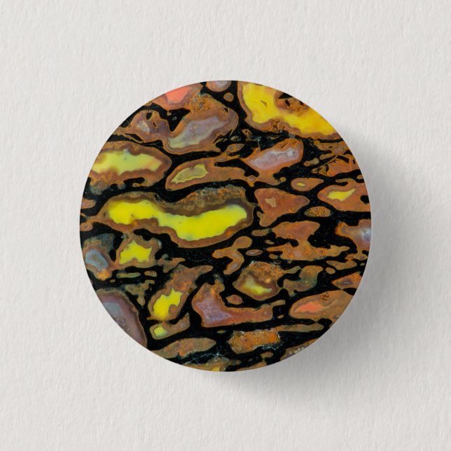 Multi Colored Dinosaur Bone Button (Front)