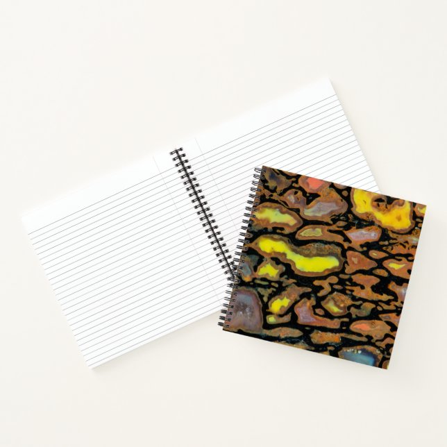 Multi Colored Dinosaur Bone Notebook (Inside)