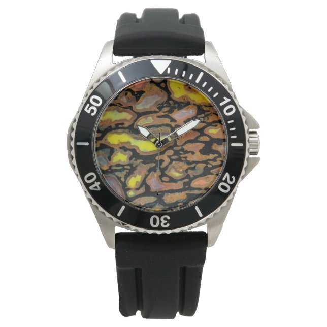 Multi Colored Dinosaur Bone Watch (Front)