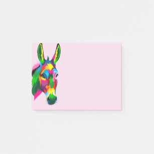 Multi-Colored Donkey Post-it Notes