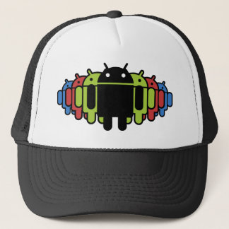 Multi colored Droid Army Trucker Hat