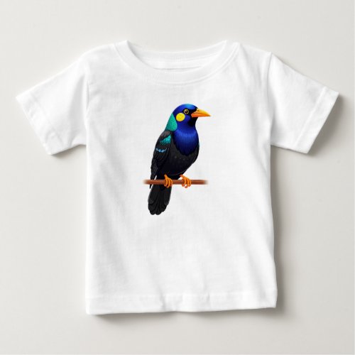 Multi-Colored Exotic Bird Baby T-Shirt