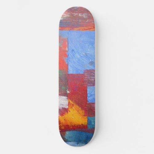 Multi Colored Extreme Abstract Grid Skateboard