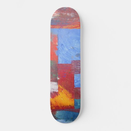 Multi Colored Extreme Abstract Grid Skateboard