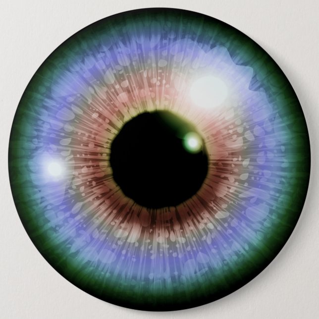 Multi-colored Eyeball Button (Front)