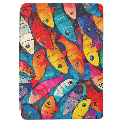 Multi_colored Fish Pattern iPad Air Cover