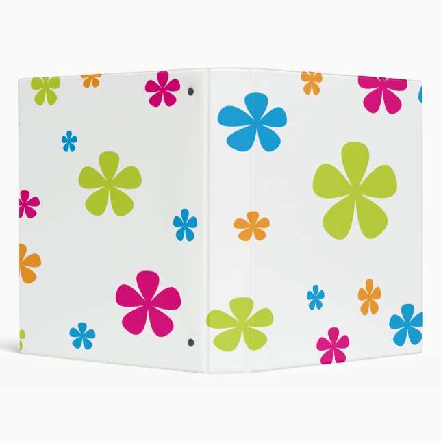 Multi colored flowers binder (Background)