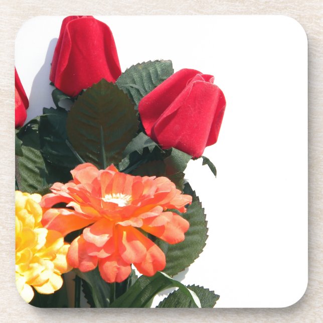 Multi-Colored Flowers Coaster (Front)