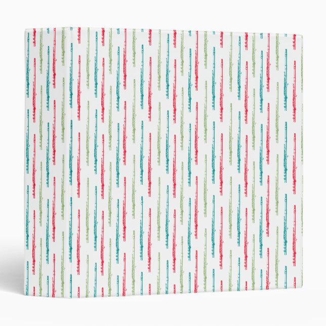 Multi Colored Flutes Binder (Front/Spine)