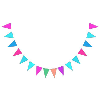 Multi-colored for Boys and Girls Bunting Flags