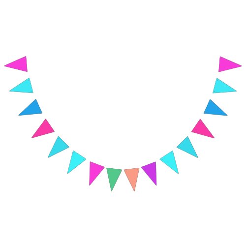 Multi_colored for Boys and Girls Bunting Flags