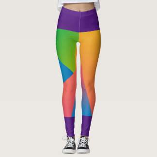 Multi-colored Front-printed Legging