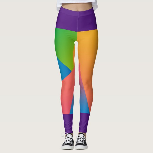 Multi-colored Front-printed Legging (Front)