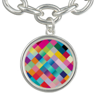 Multi Colored Geometric Bracelet