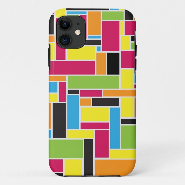 Multi colored geometric pattern iPhone 5 case (Back)