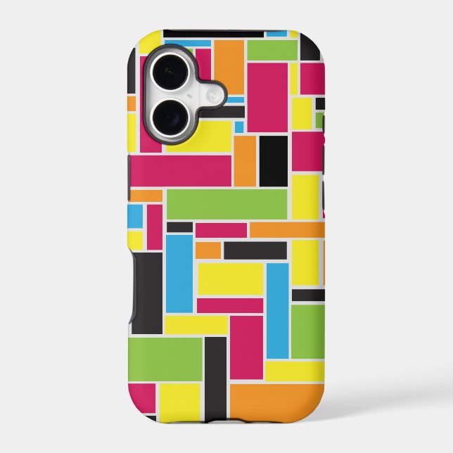 Multi colored geometric pattern iPhone 5 case (Back)