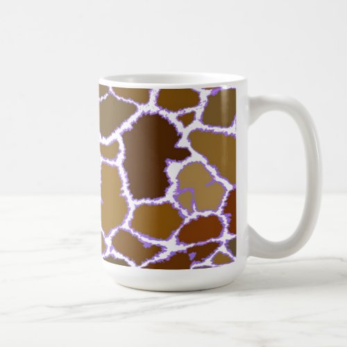 Multi_Colored Giraffe Fur Pattern Coffee Mug