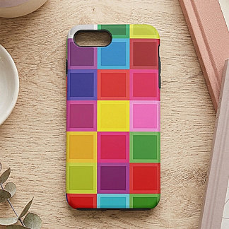 Multi Colored Girly iPhone 7 Plus, Tough Case