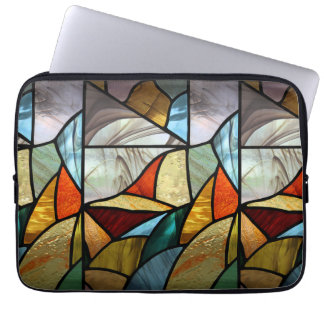 Multi-Colored Glass Abstract Laptop Sleeve