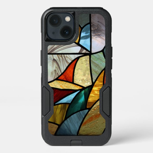 Multi-Colored Glass Abstract Otterbox iPhone Case (Back)