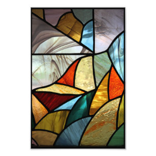 Multi-Colored Glass Abstract Photo Print