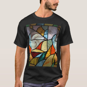 Multi-Colored Glass Abstract T-Shirt