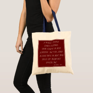 MULTI-COLORED HAPPY THANKSGIVING PSALMS 30:1 TOTE BAG