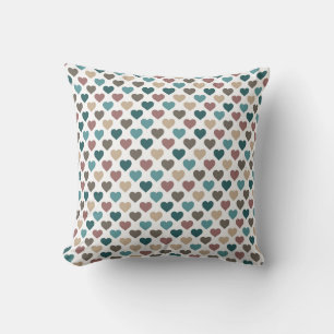 Multi Colored Heart/ Polka Dot Reversible Pillow