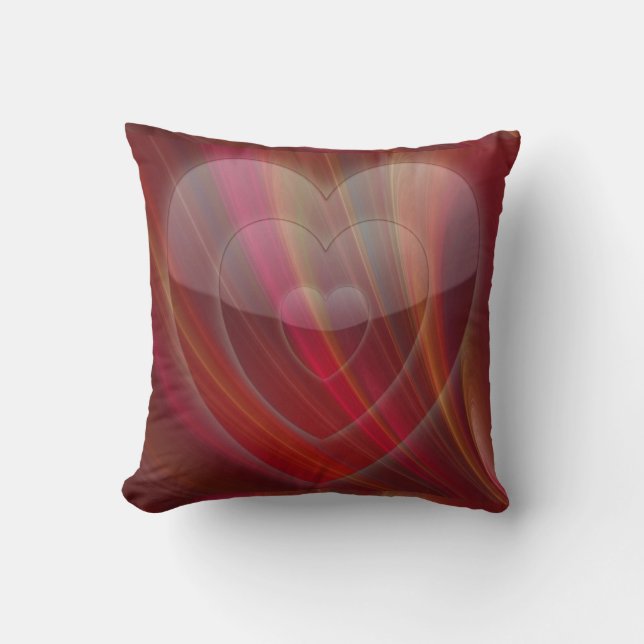 Multi-Colored Heart Valentine Pillow (Front)