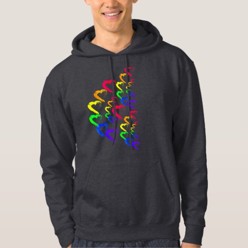 Multi Colored Hearts Hoodie