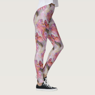MULTI COLORED IRIS FLORAL LEGGINGS
