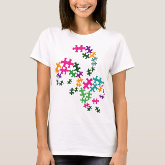 Multi-colored jigsaw puzzle T-Shirt