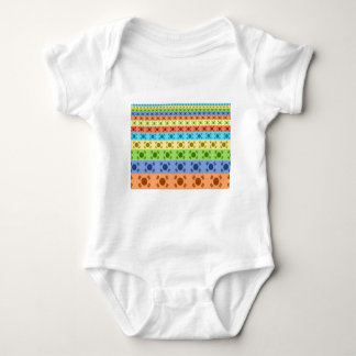 Multi-Colored Korean Flag Art Print Baby Bodysuit