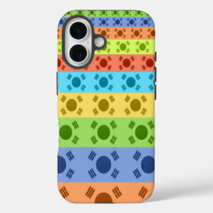 Multi-Colored Korean Flag Art Print iPhone 16 Case