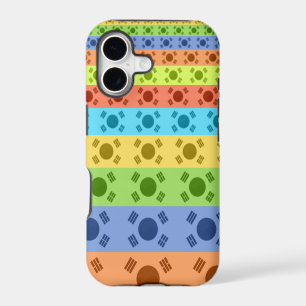 Multi-Colored Korean Flag Art Print iPhone 17 Case