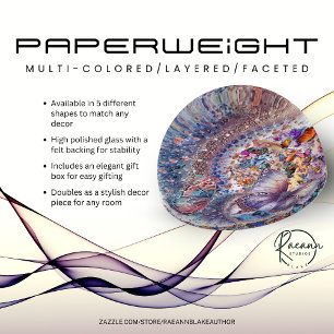Multi-colored/Layered/Faceted Paperweight