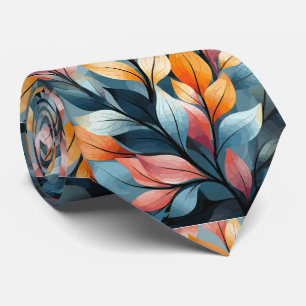 Multi-colored Leaves Thunder_Cove Neck Tie