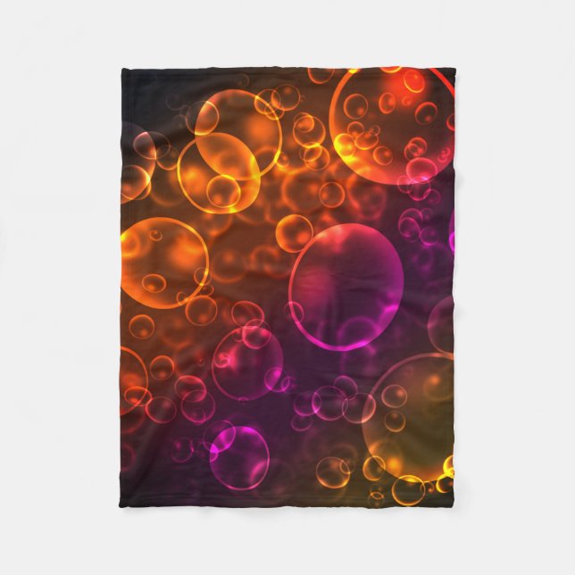 Multi-colored lenses fleece blanket (Front)