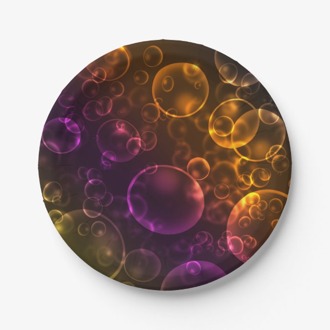 Multi-colored lenses paper plates (Front)