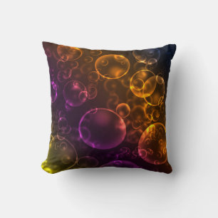 Multi-colored lenses throw pillow