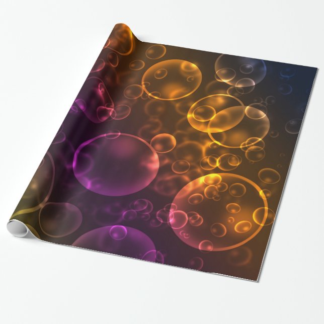 Multi-colored lenses wrapping paper (Unrolled)