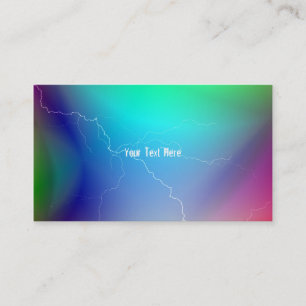 Multi-Colored Lightning Business Cards