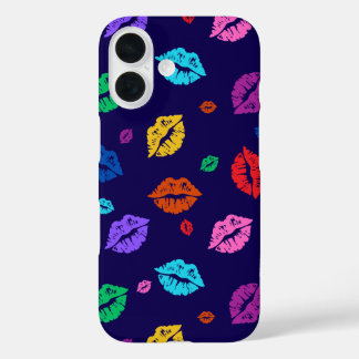 multi-Colored Lip Print Phone Case