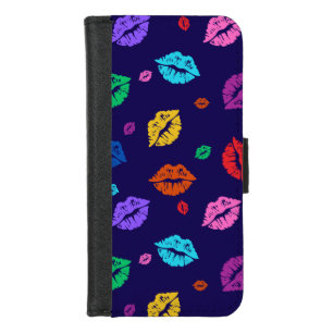 multi-Colored Lip Print Phone Case