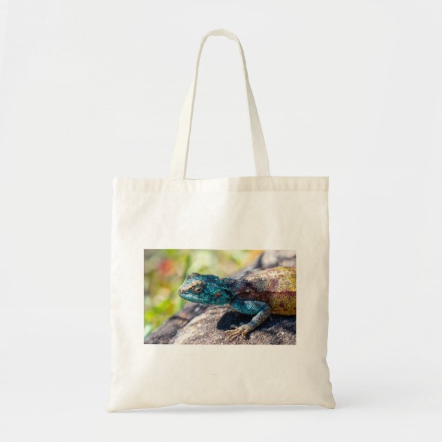 Multi-Colored Lizard Tote Bag (Front)