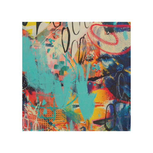 Multi Colored Mixed Media Art (Front)