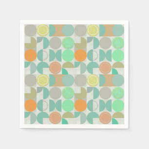 Multi-colored modern geometric napkins